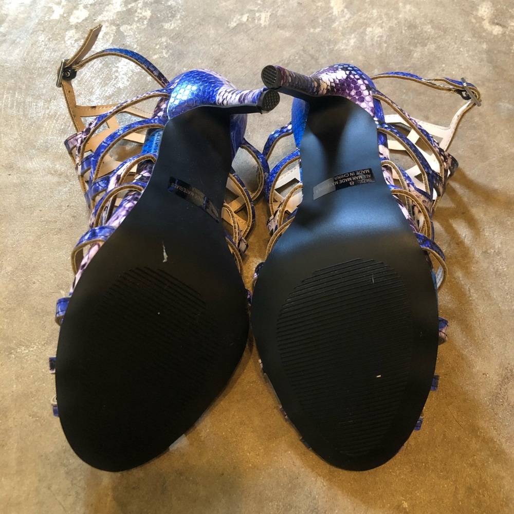 Snake Print Multi Color Heels - image 4